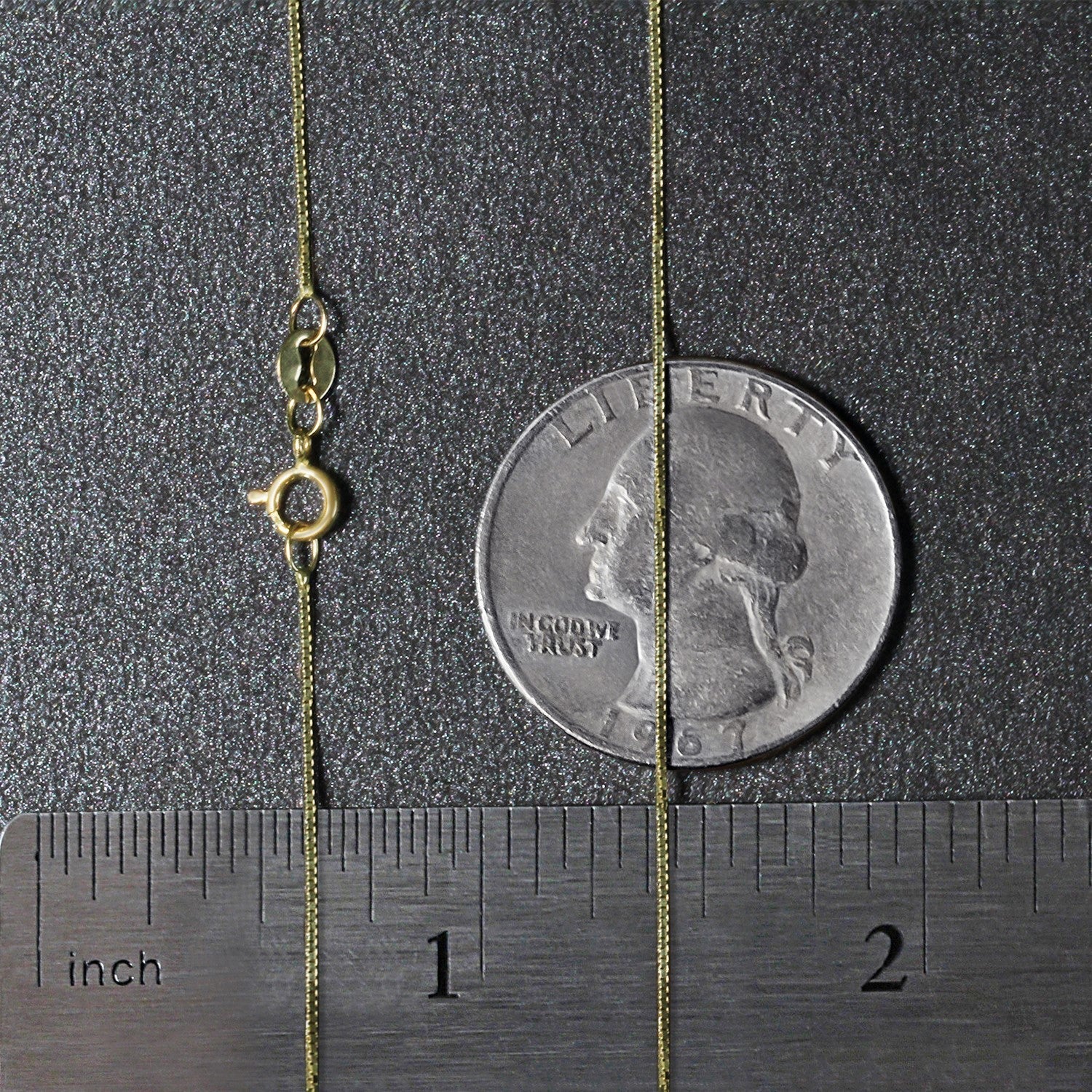 14k Yellow Gold Classic Box Chain (0.60 mm)
