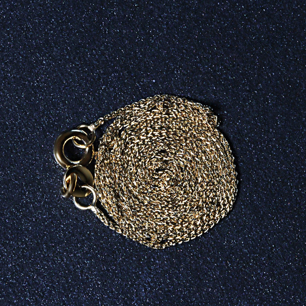14k Yellow Gold Diamond Cut Round Wheat Chain (0.60 mm)