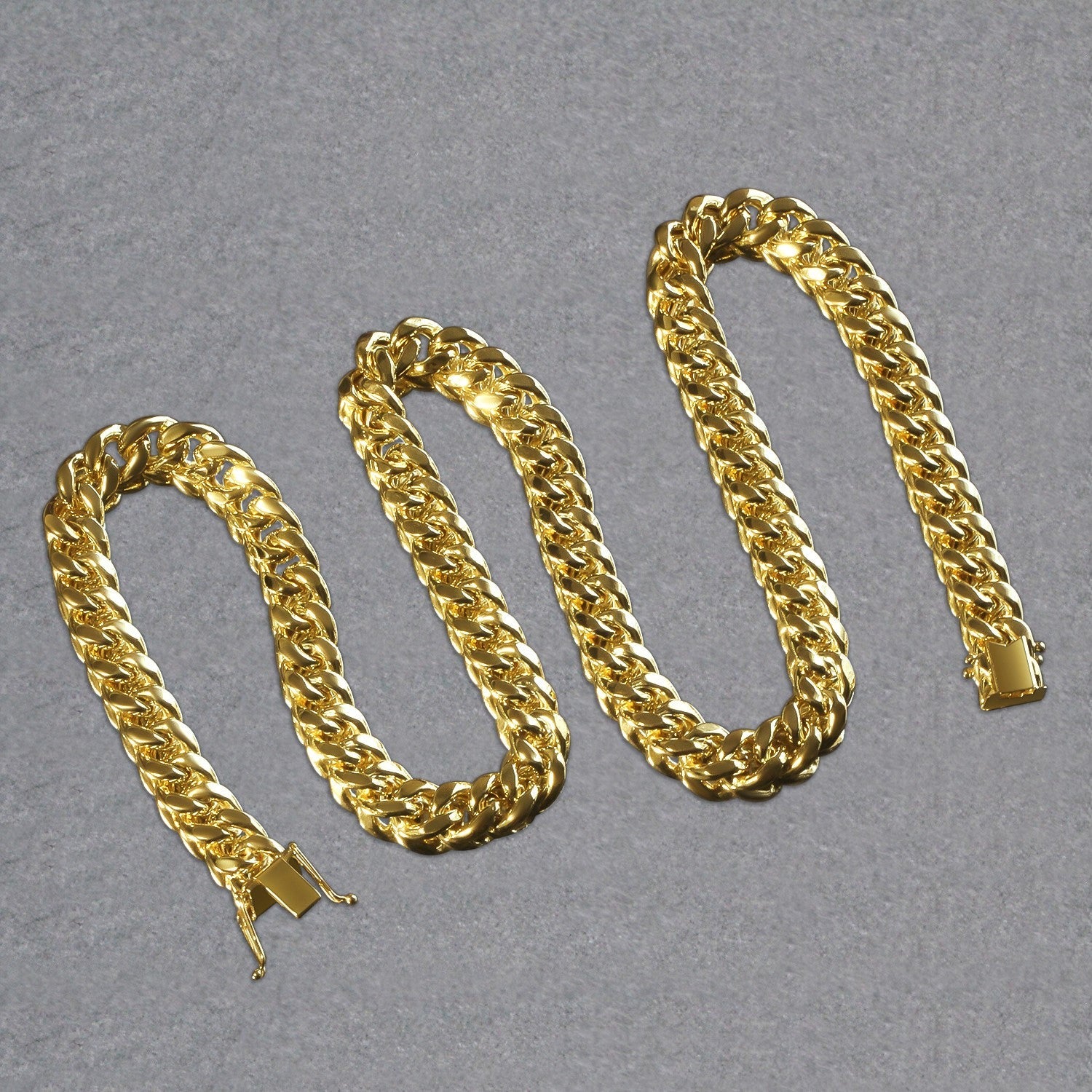 10k Yellow Gold Semi Solid Miami Cuban Chain (9.10 mm)