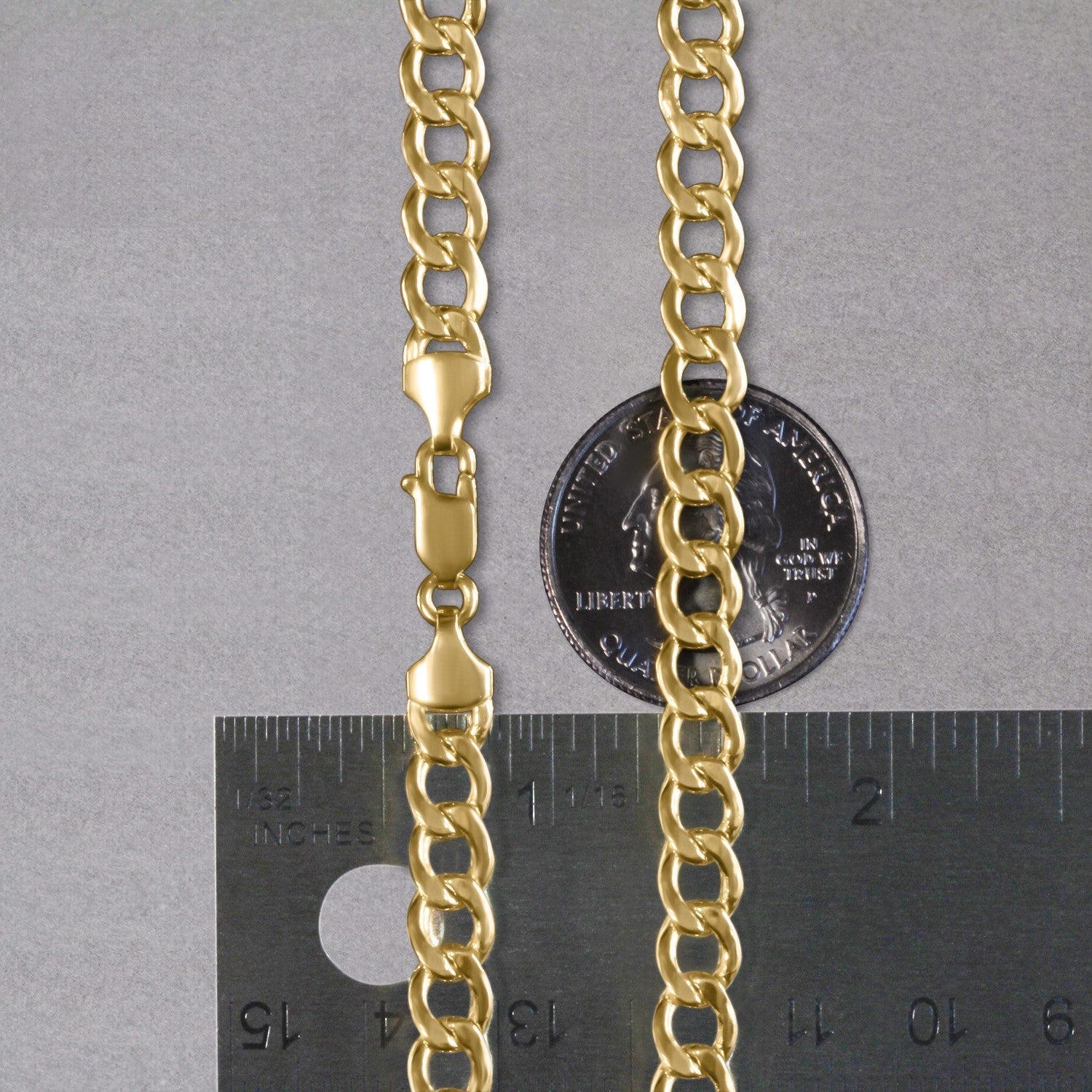 10k Yellow Gold Curb Chain (6.20 mm)