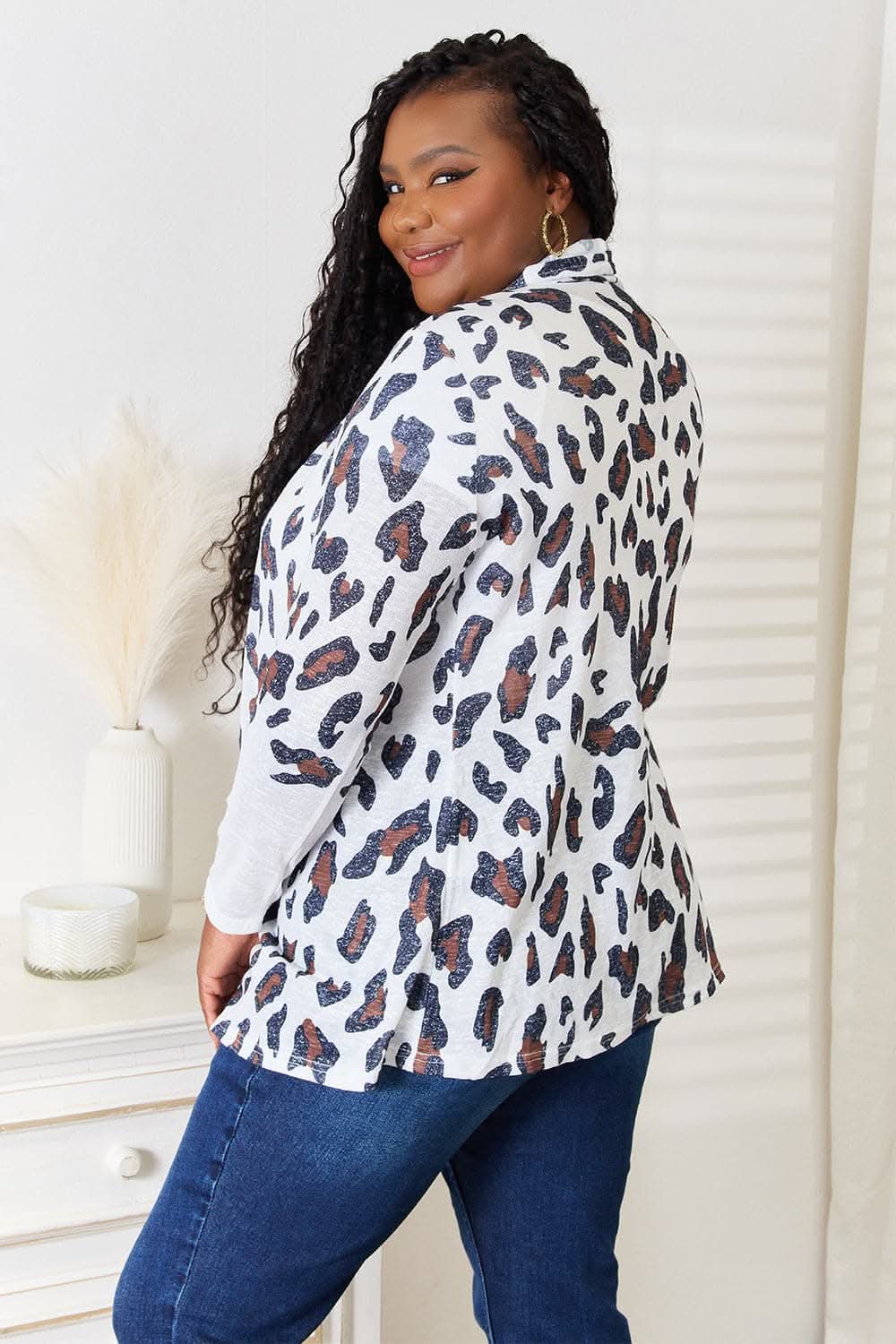 Double Take leopard cardigan