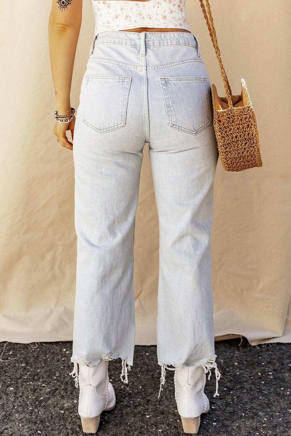 Premium Edgy distressed denim jeans