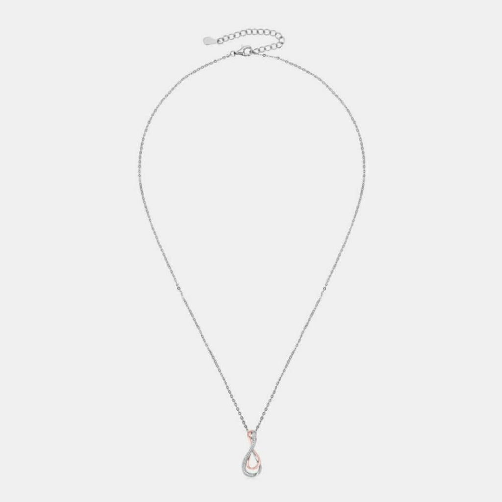 Elegant Moissanite Infinity Pendant