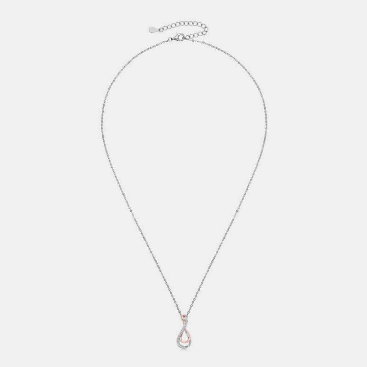 Elegant Moissanite Infinity Pendant