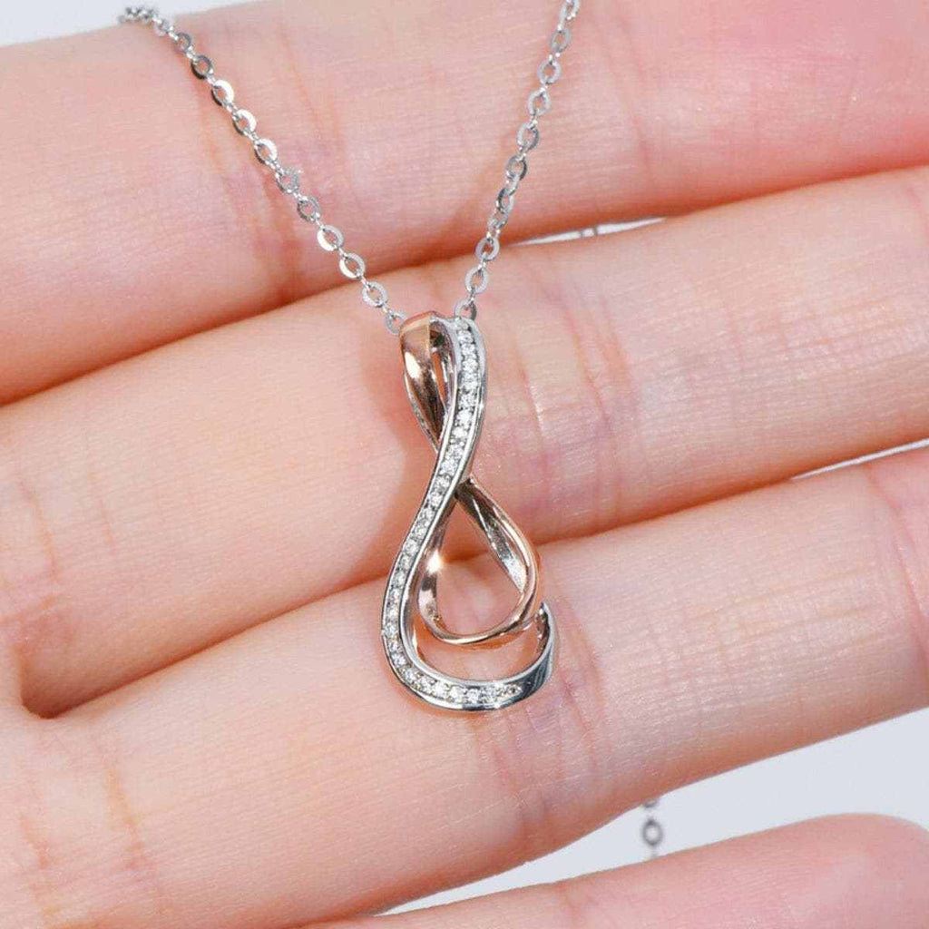 Elegant Moissanite Infinity Pendant