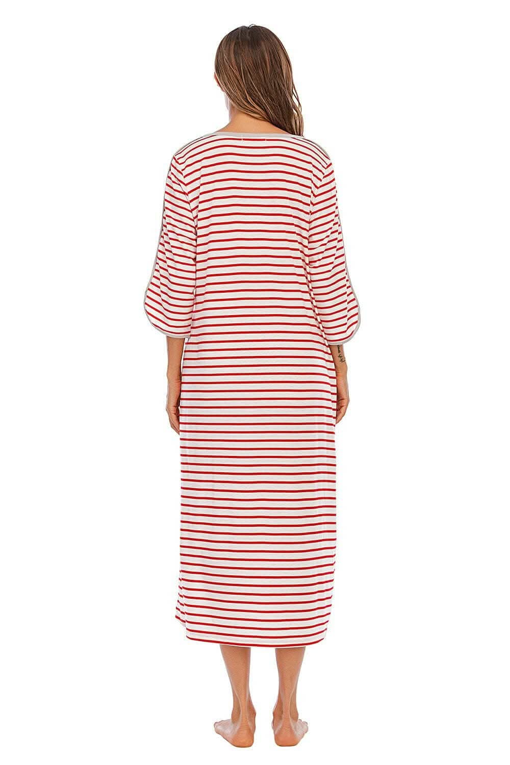 Elegant sheer night dress with pockets