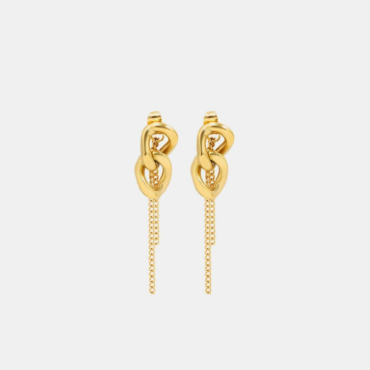 Elegant titanium steel earrings