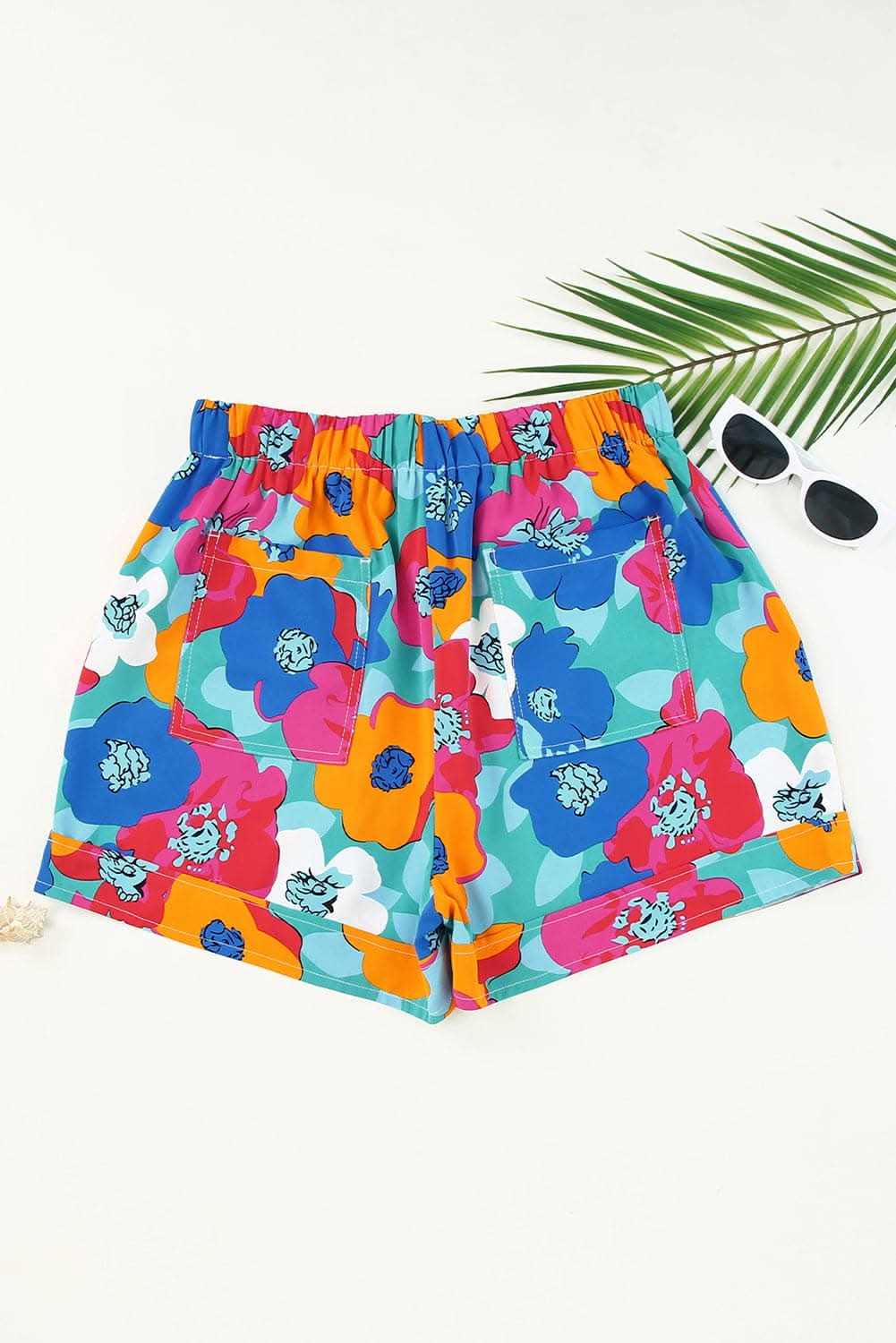 High waist drawstring shorts - summer style
