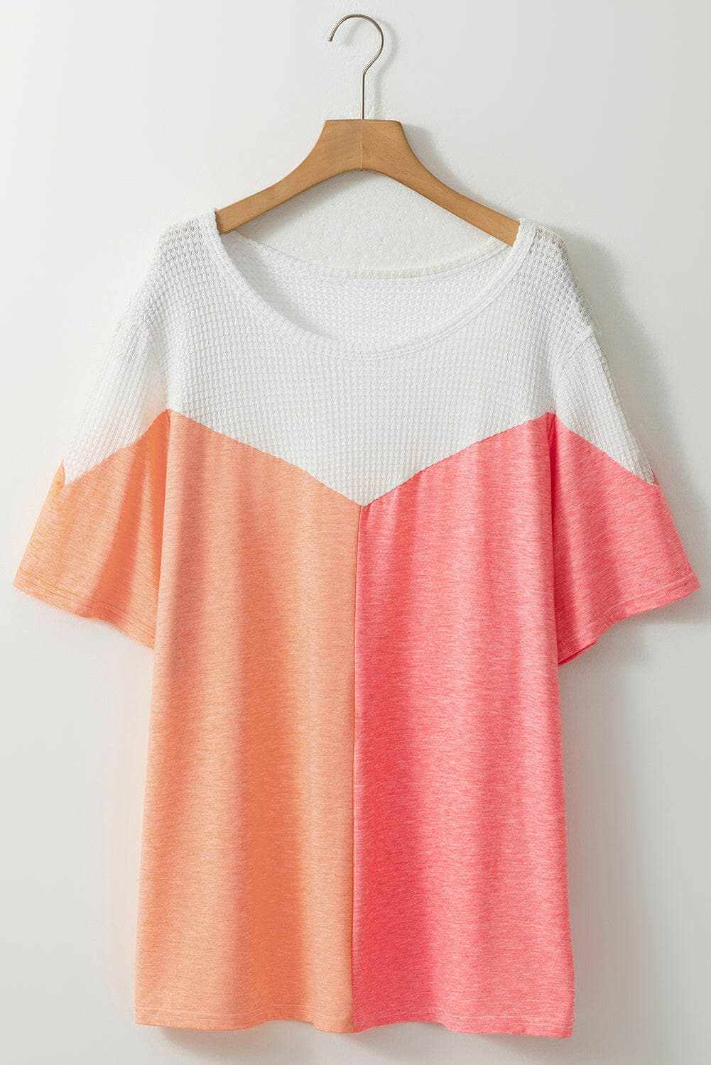 Plus size color block tee
