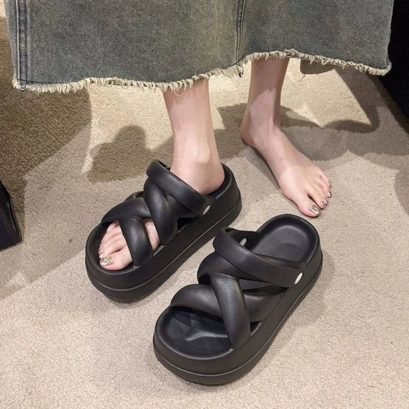 Premium Thick Sole Heightened Comfortable Women's Sandals for Summer