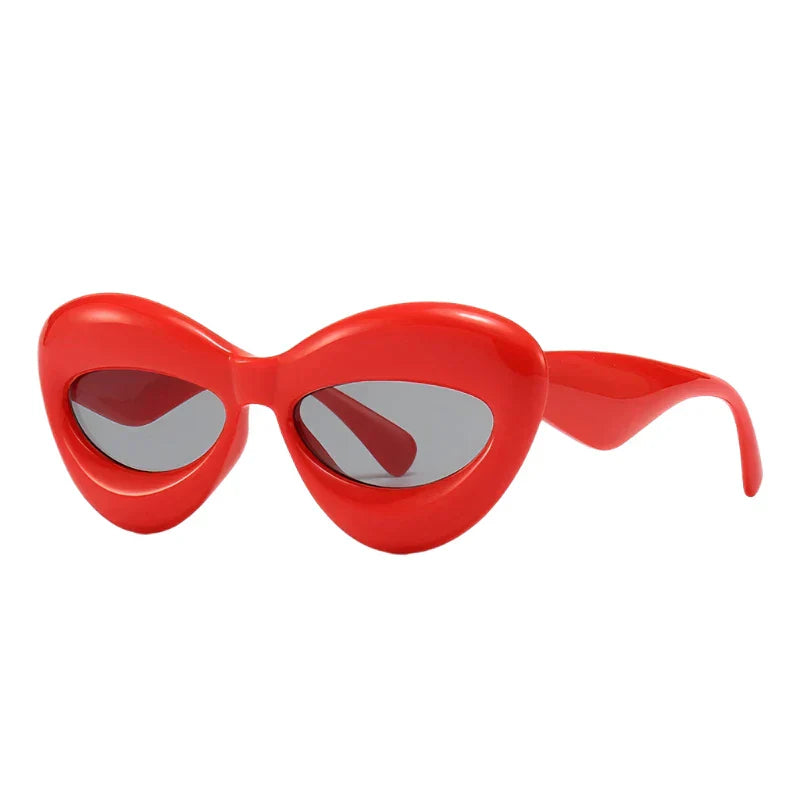 Premium Plush Women Cat Eye Sunglasses for Stylish Protection