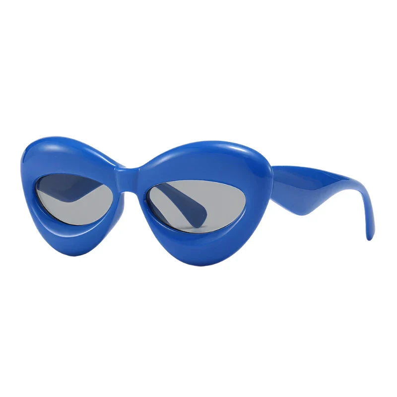 Premium Plush Women Cat Eye Sunglasses for Stylish Protection