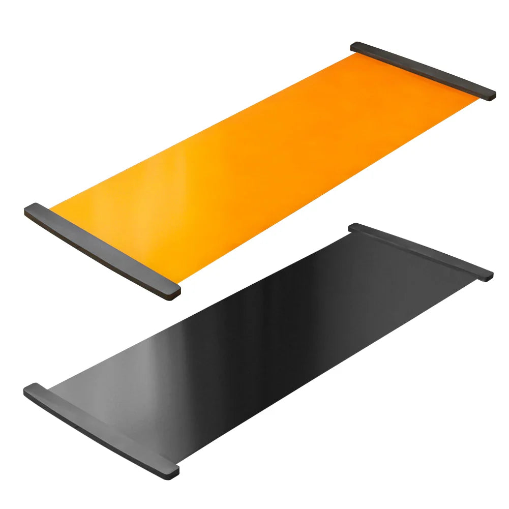 140/180/200cm Yoga Mat Skating Slide Board Household Sliding Fitness Training Board for Ice Hockey Roller Skating Leg Exercise