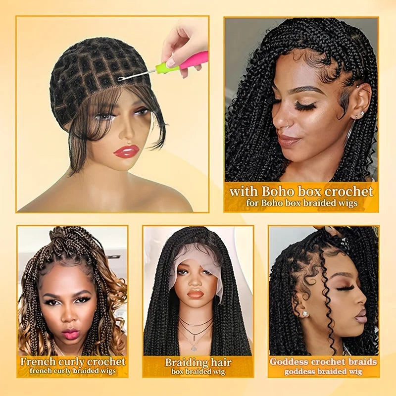 Full Lace Braided Wig Cap | Cornrow Cap | Double Lace Braiding Cap | Knotless Braid Cap