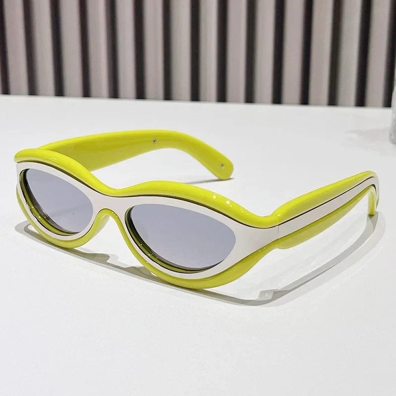 Premium New Fashion Oval Cat Eye Sunglasses for Stylish Women