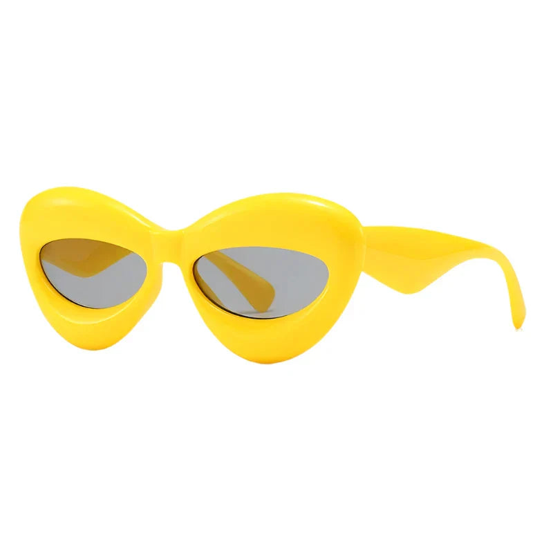 Premium Plush Women Cat Eye Sunglasses for Stylish Protection