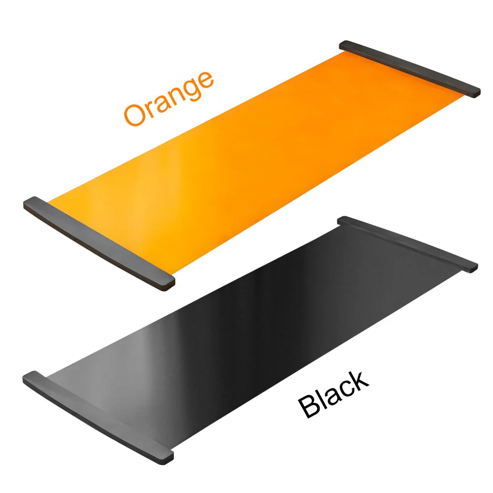 140/180/200cm Yoga Mat Skating Slide Board Household Sliding Fitness Training Board for Ice Hockey Roller Skating Leg Exercise