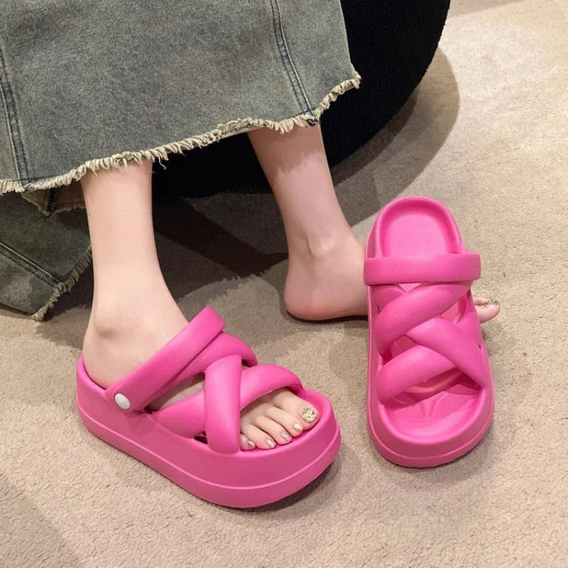 Premium Thick Sole Heightened Comfortable Women's Sandals for Summer