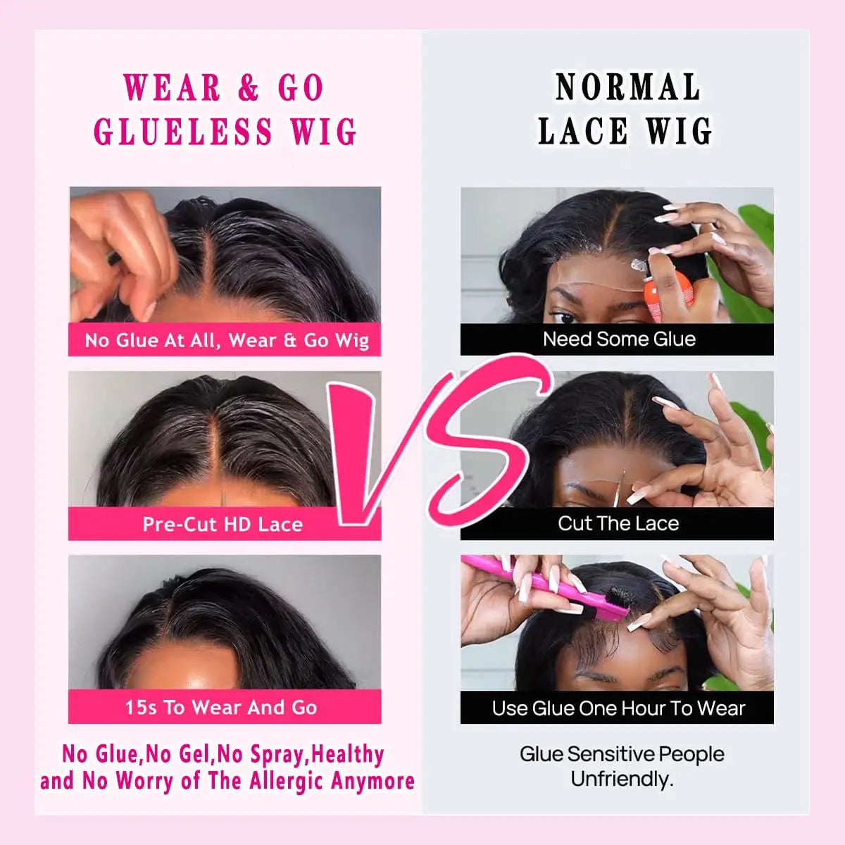 12" Deep Wave Bob Wig | 4x4 Lace Closure Wig | Brazilian Virgin Hair | Glueless Bob Wig