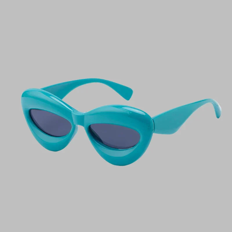 Premium Plush Women Cat Eye Sunglasses for Stylish Protection