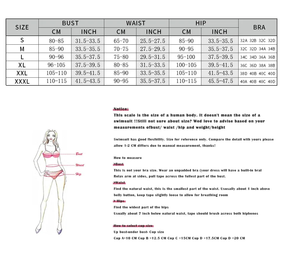 Premium Allie 3 Piece Swimsuit Women - Floral Lace Up Design