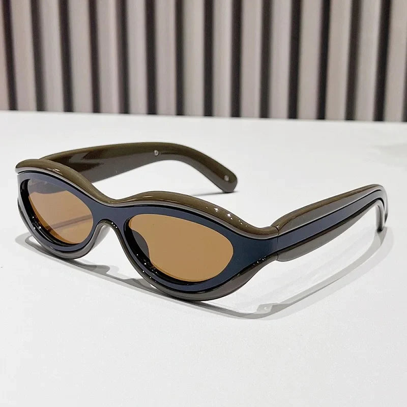 Premium New Fashion Oval Cat Eye Sunglasses for Stylish Women