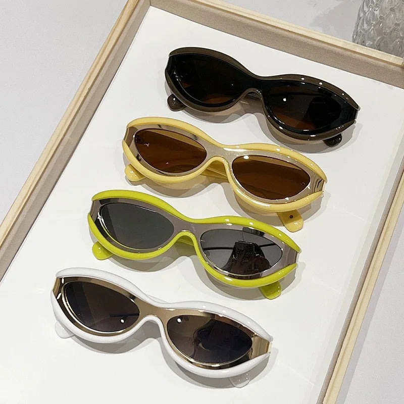 Premium New Fashion Oval Cat Eye Sunglasses for Stylish Women