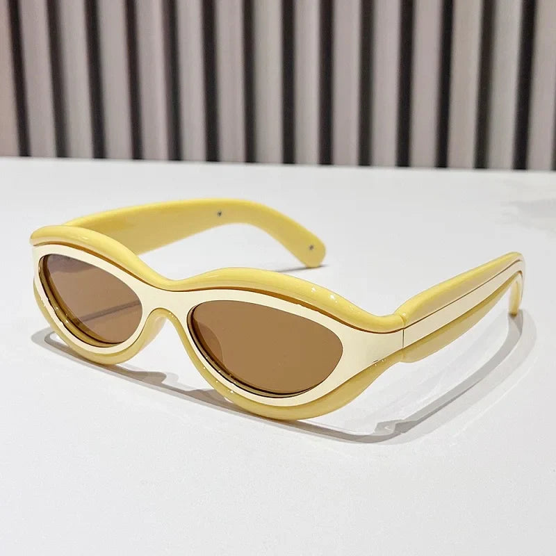 Premium New Fashion Oval Cat Eye Sunglasses for Stylish Women