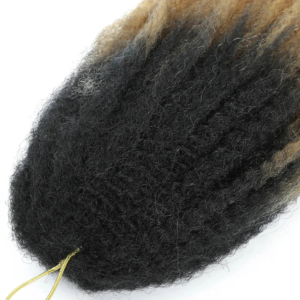 18" Marley Twist Braiding Hair | Crochet Braids | Afro Twist Kinky Hair Extensions | Ombre Colors | 30 Strands/Pack