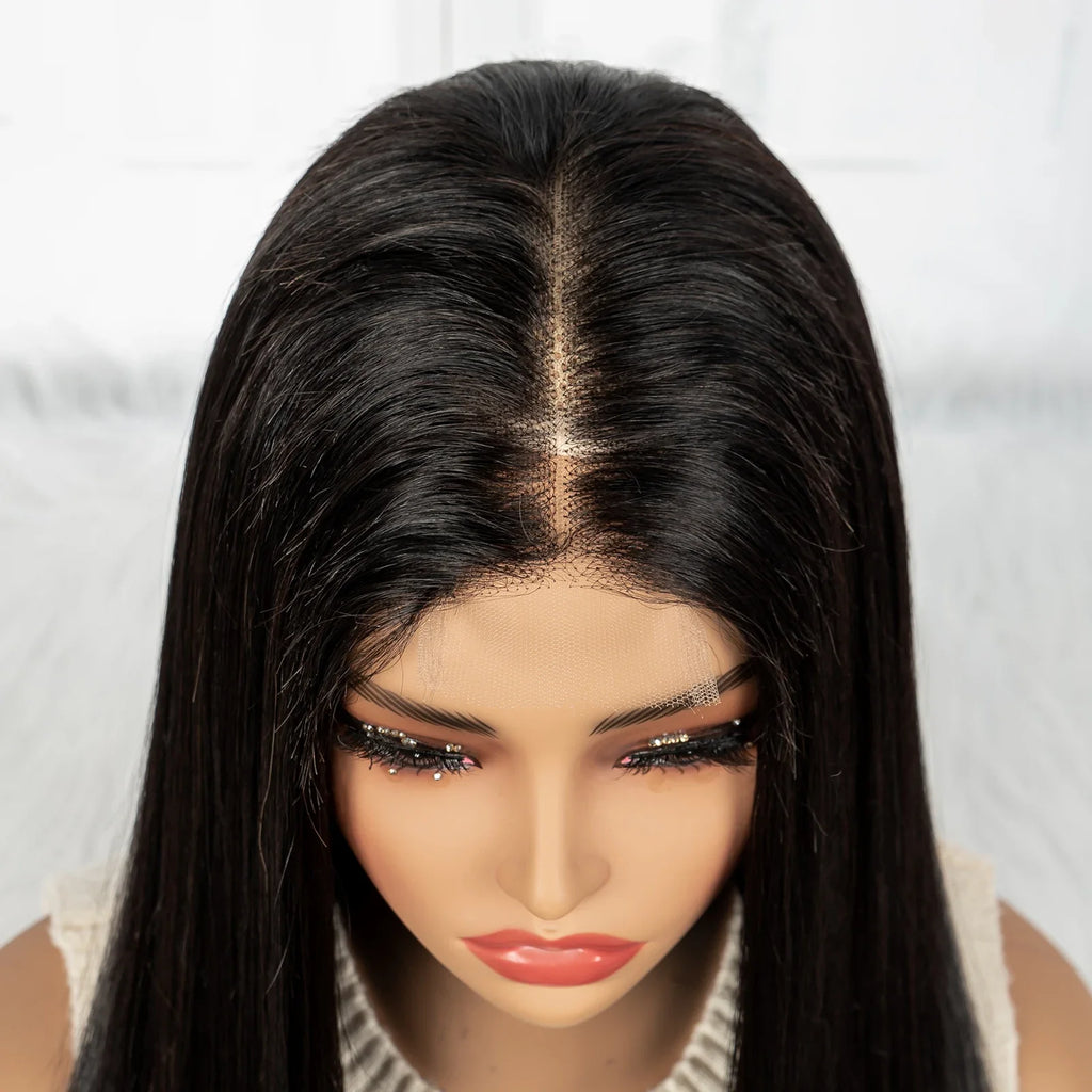 16A Double Drawn 1BT4 Chocolate Brown Bone Straight Wig | 2x6 Real HD Lace Raw Vietnamese Virgin Human Hair