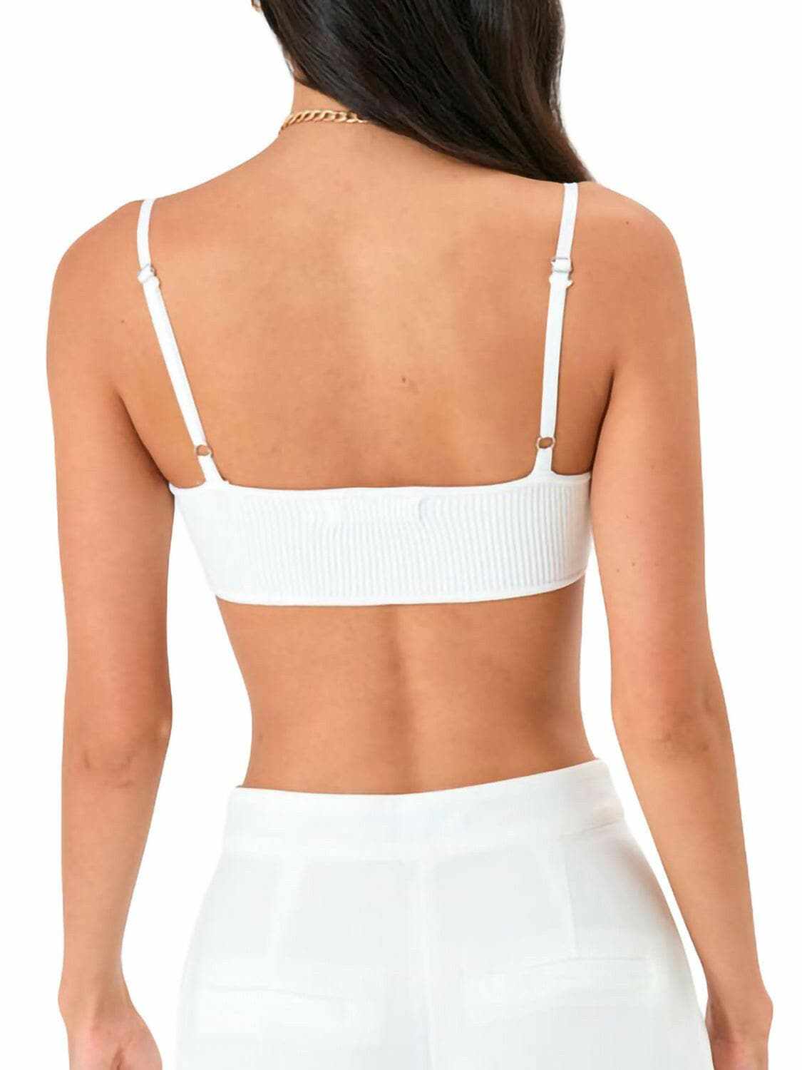 Scoop neck comfort bra - adjustable straps