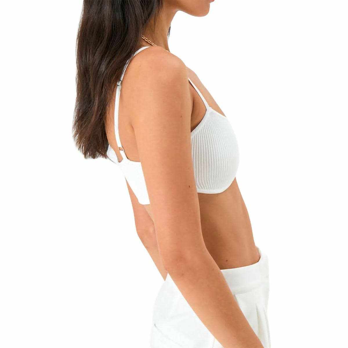 Scoop neck comfort bra - adjustable straps