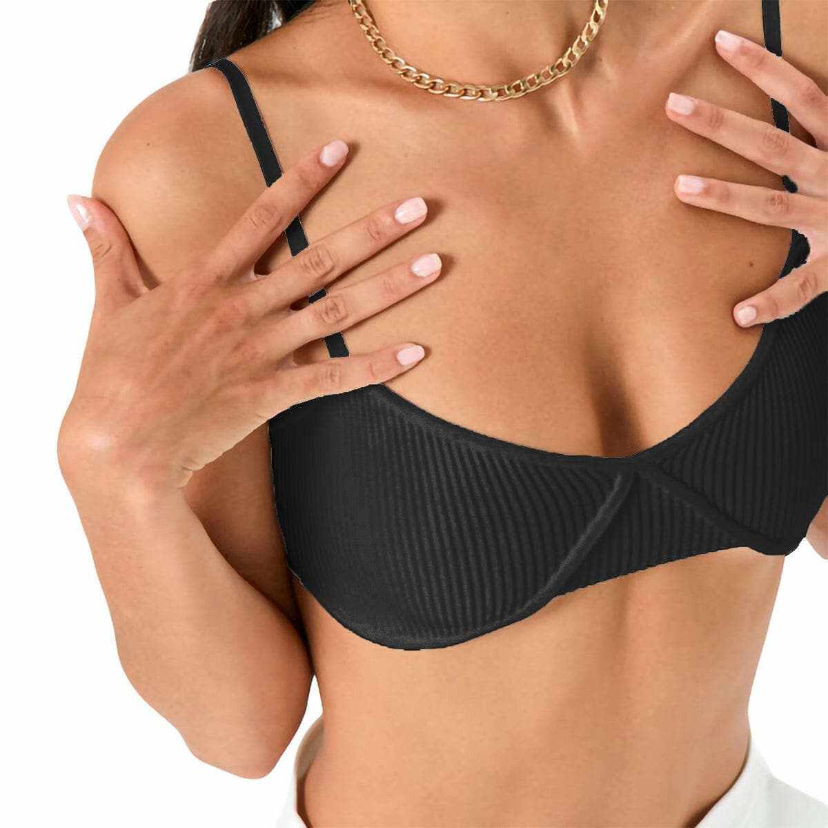 Scoop neck comfort bra - adjustable straps