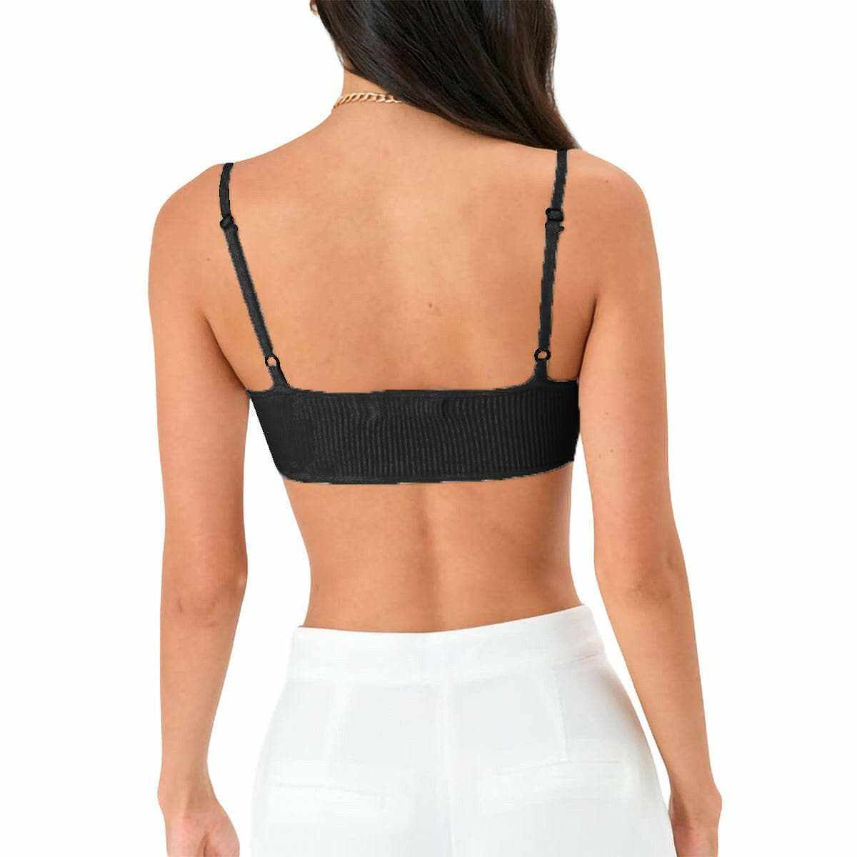 Scoop neck comfort bra - adjustable straps