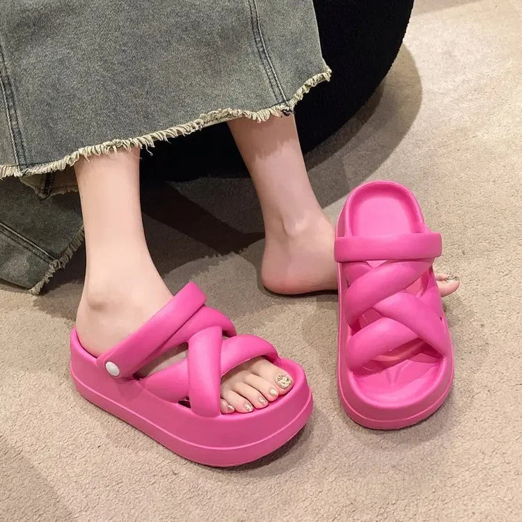 Premium Thick Sole Heightened Comfortable Women's Sandals for Summer