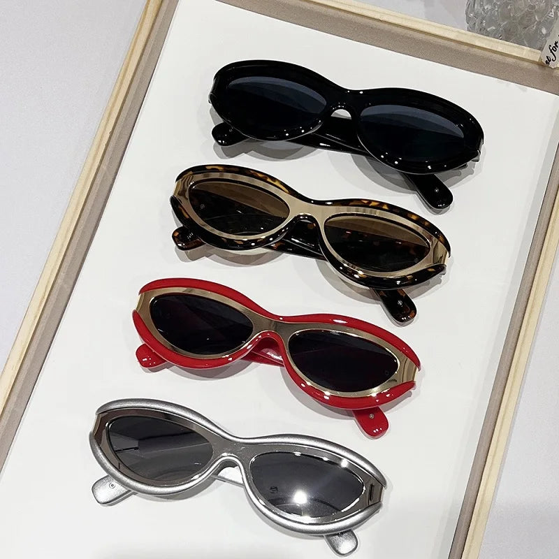 Premium New Fashion Oval Cat Eye Sunglasses for Stylish Women