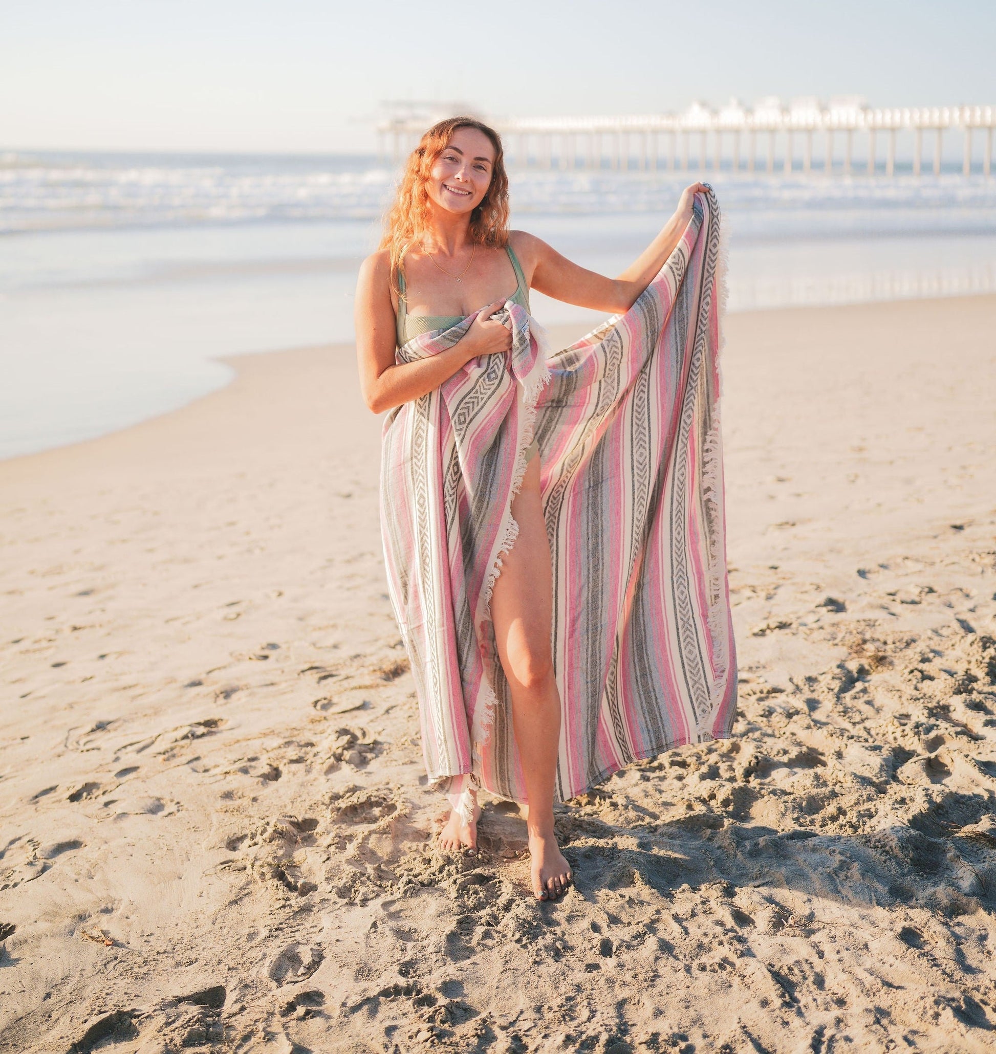 Basiclayersca Mexican Turkish Cotton Throw Blanket for Home