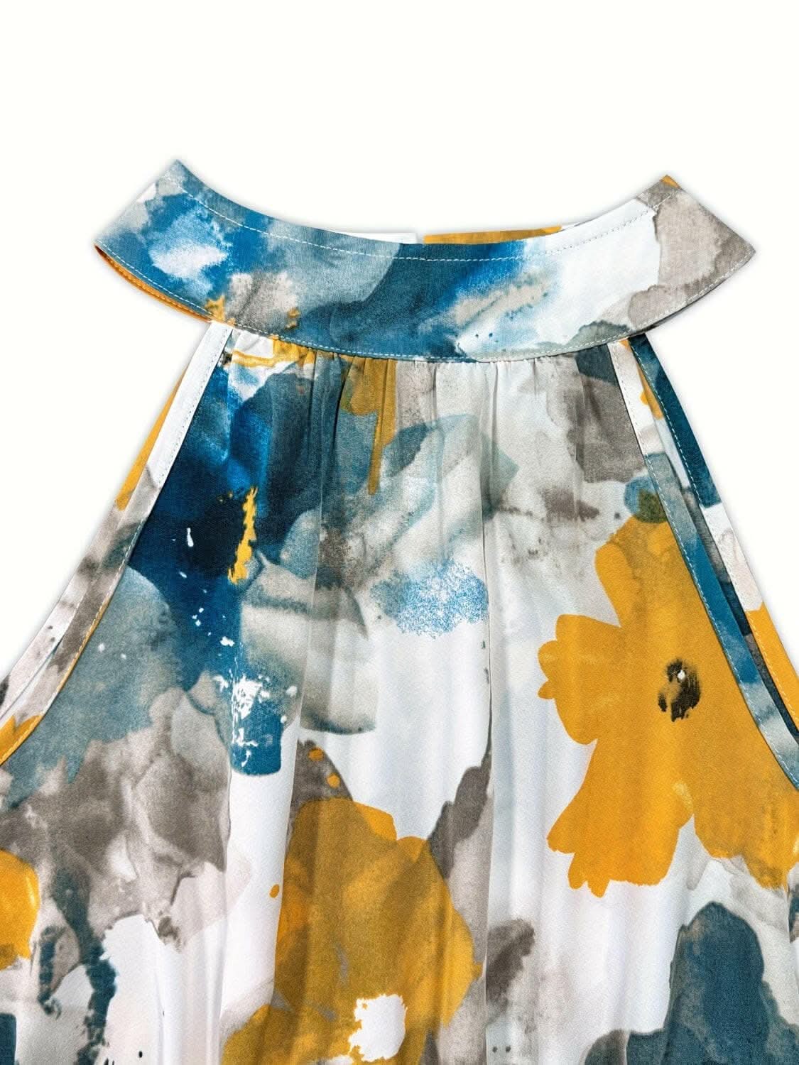 Tiered mock neck dress - elegant style