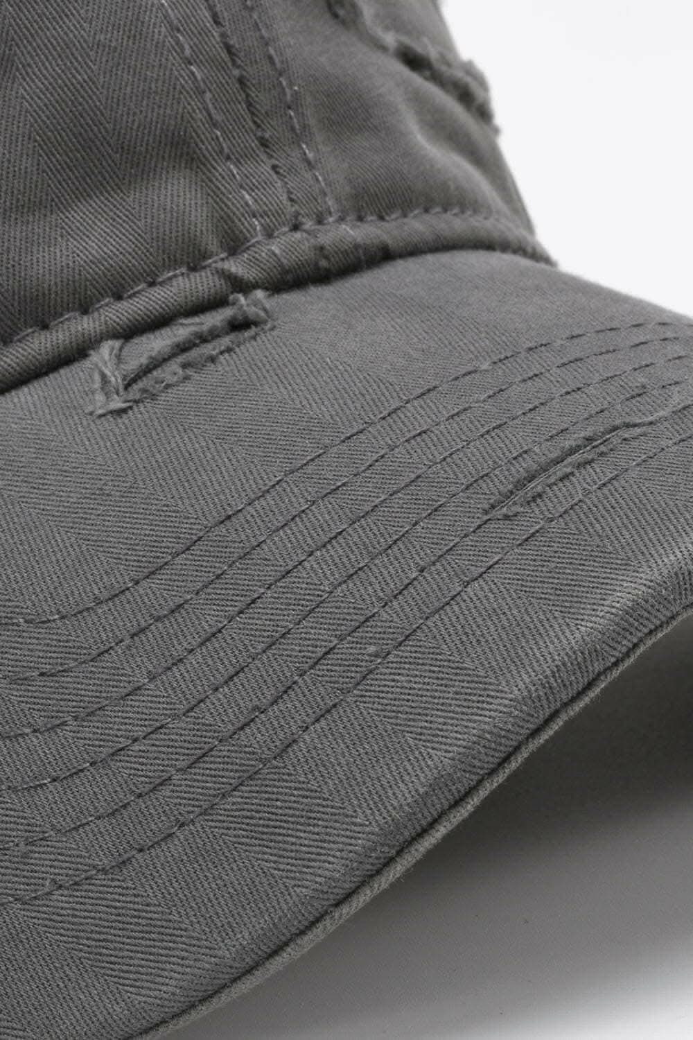 Trendy distressed baseball cap