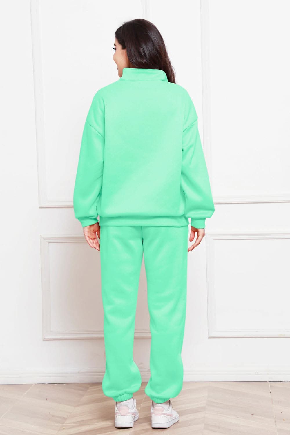 Cozy half zip sweatshirt & jogger set