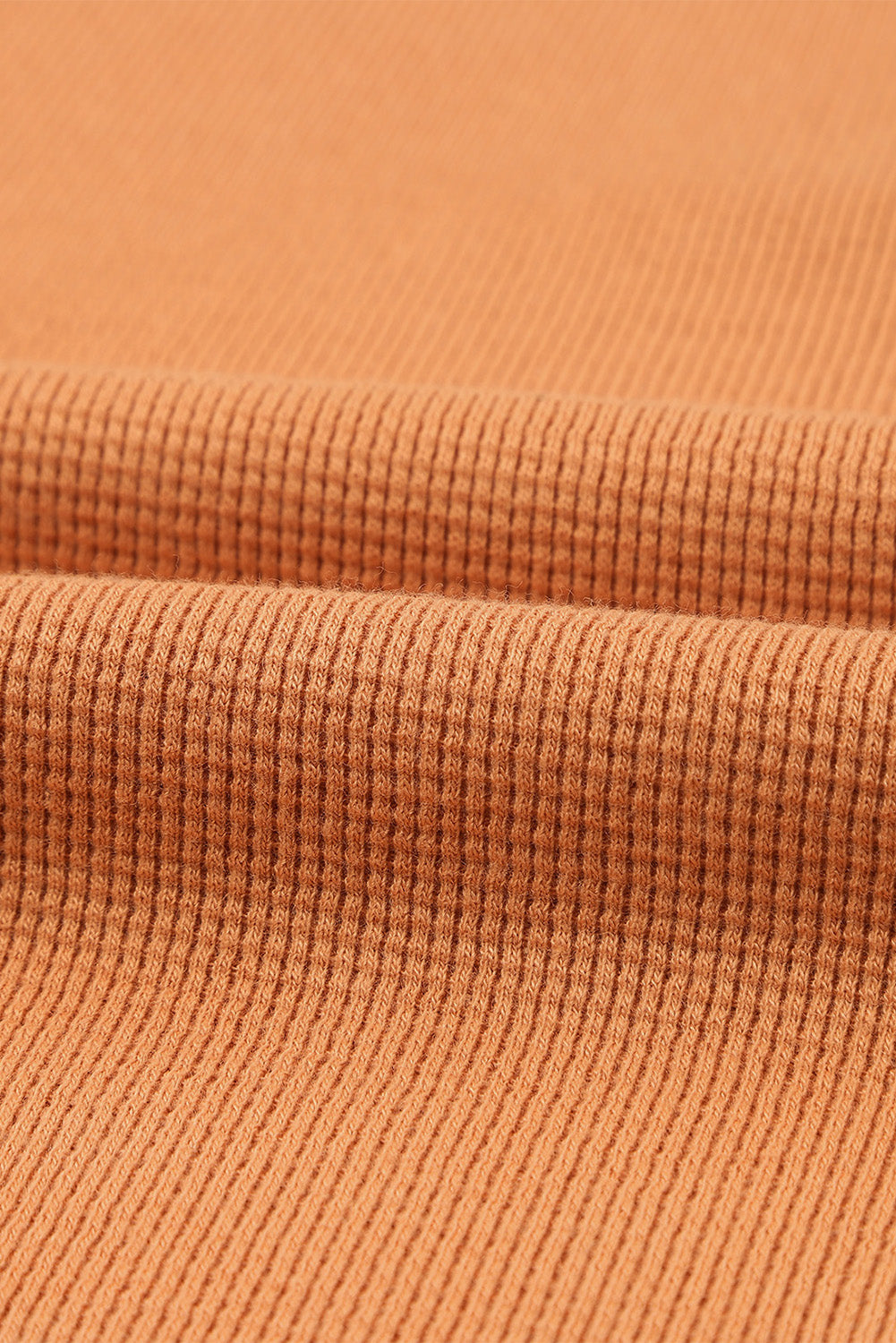 Premium Camila Waffle Knit Long Sleeve Henley Top for Women
