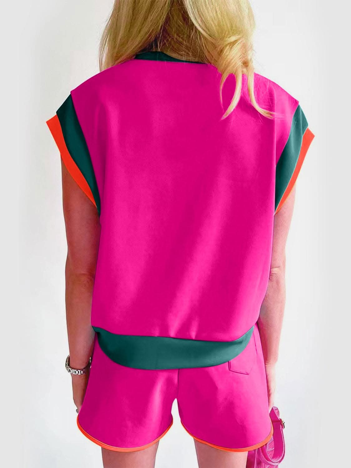 Stylish Two-Piece Top and Shorts Set