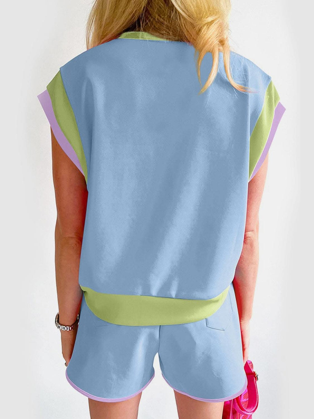 Stylish Two-Piece Top and Shorts Set