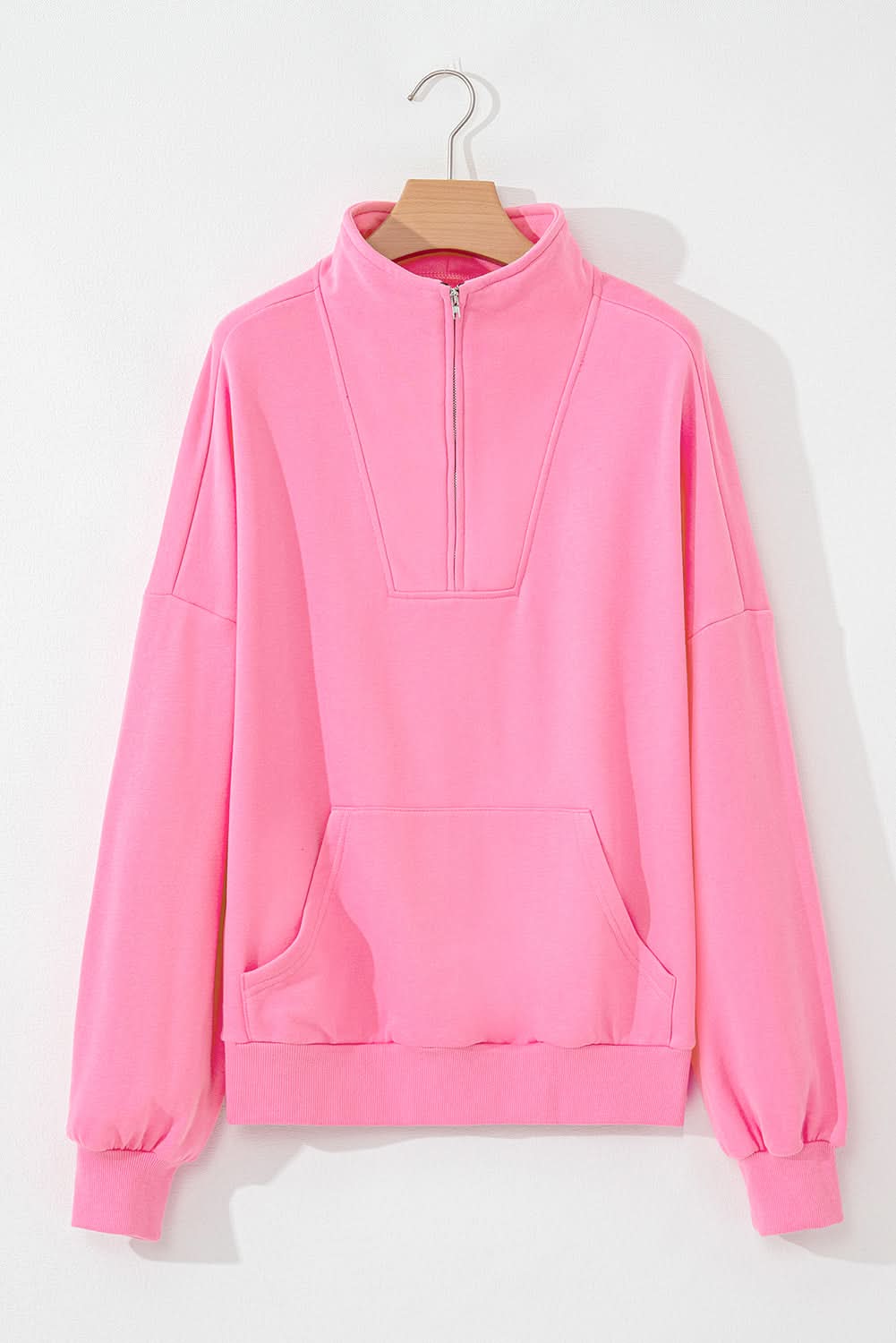 Cozy bonbon zip-up sweatshirt