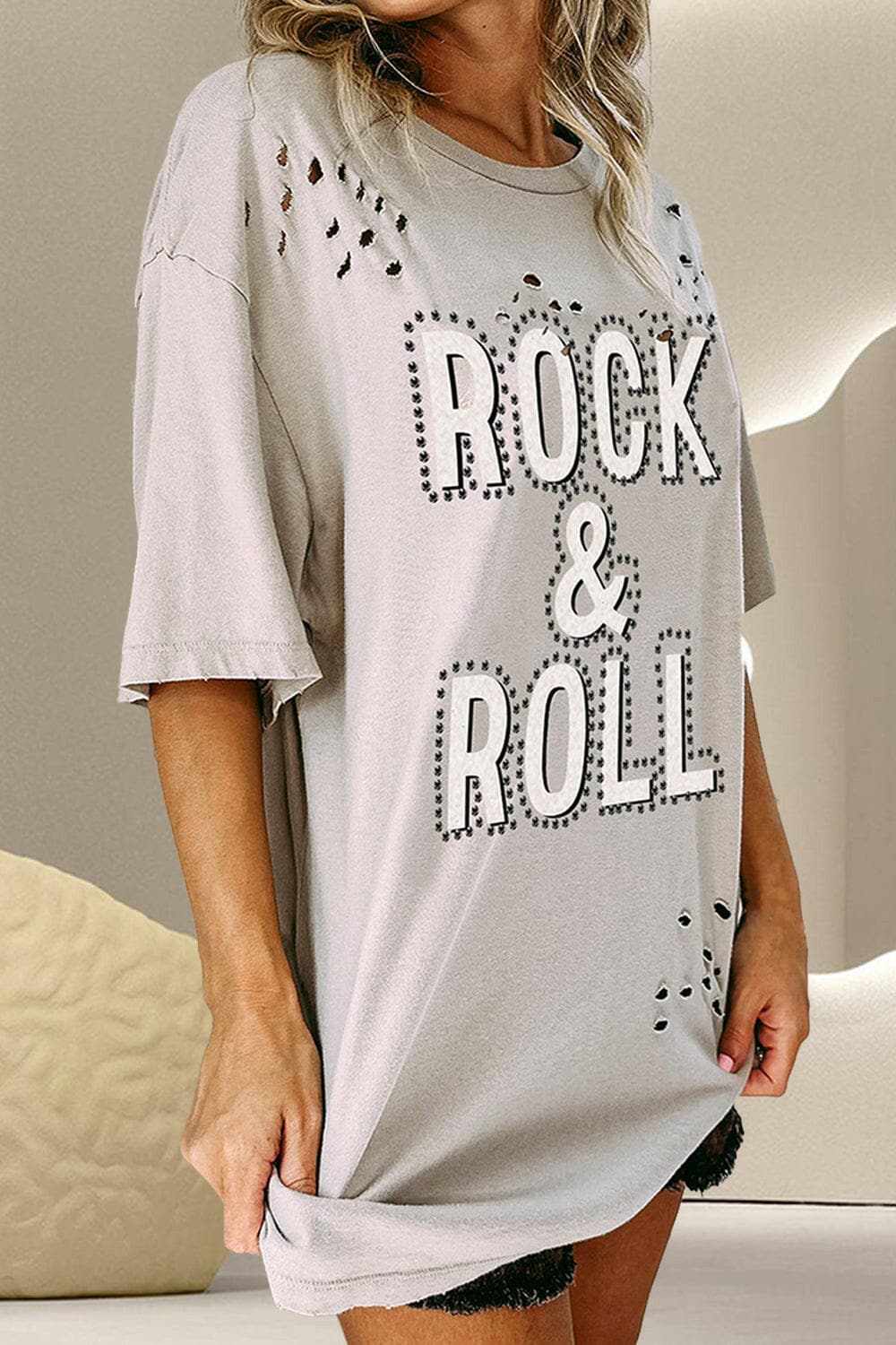 Rock & Roll Distressed Tee