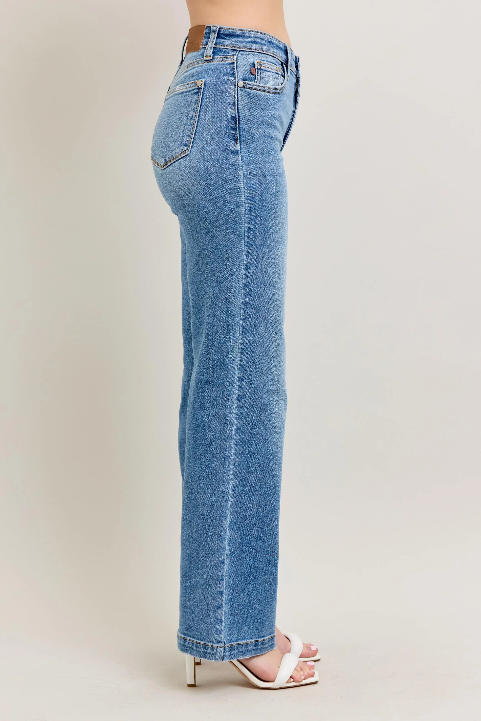 High Waist Straight Jeans