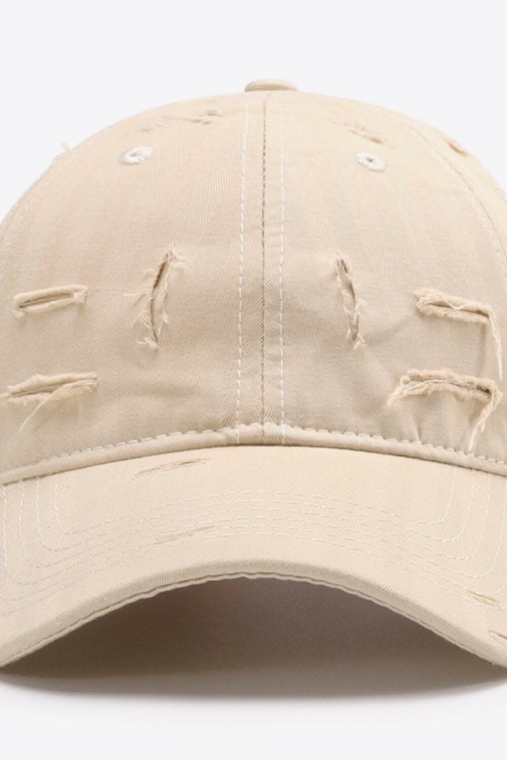 Trendy distressed baseball cap