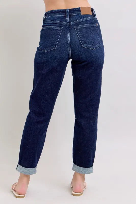 Judy Blue Plus Size High Waist Boyfriend Jeans