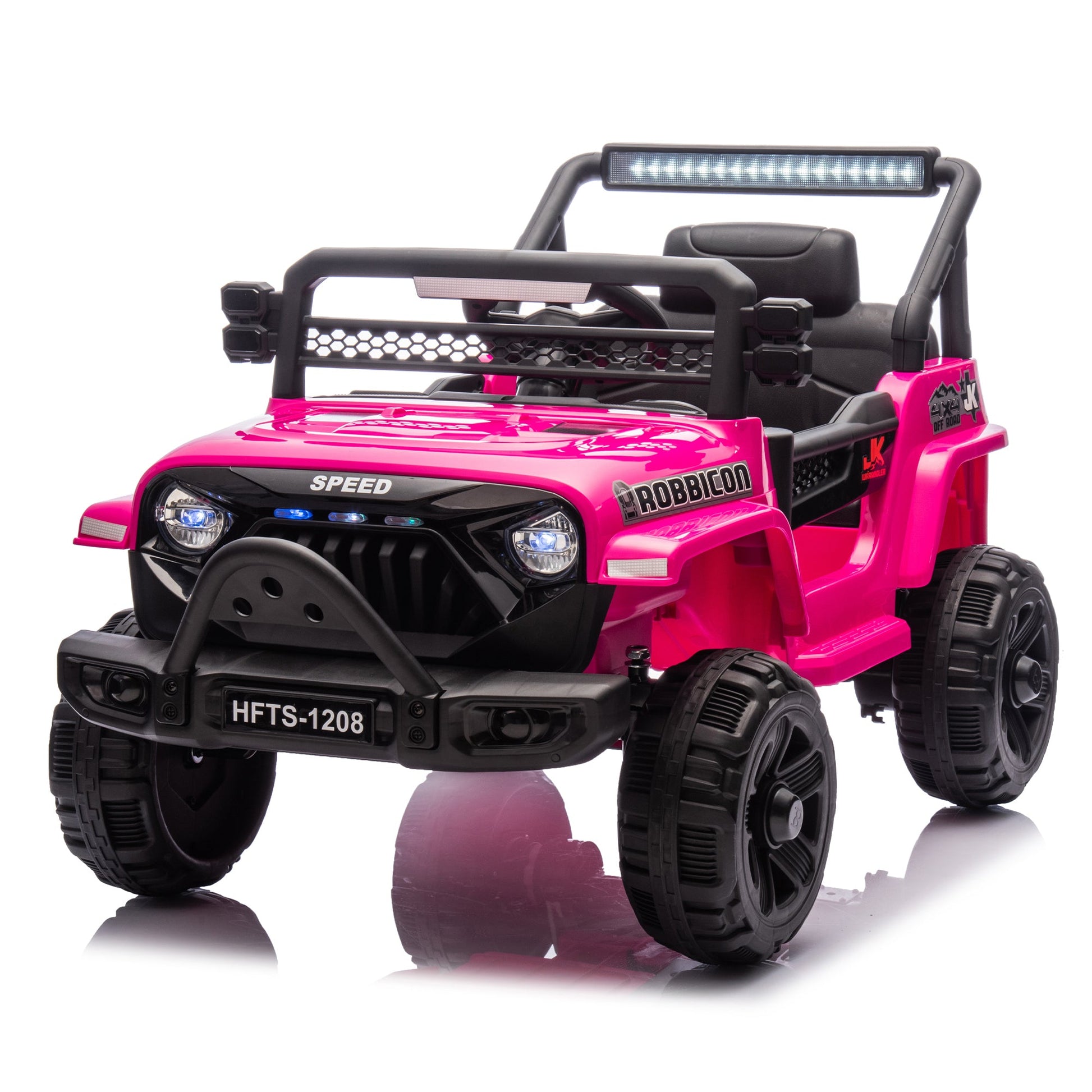 12V Kids Ride On Electric Truck Car W/Parents Control,2WD,Four-wheel suspension,Early education function,Adjustable volume,USB,MP3,Bluetooth,Microphone jack,Power display,LED lights For kids aged 1-4.