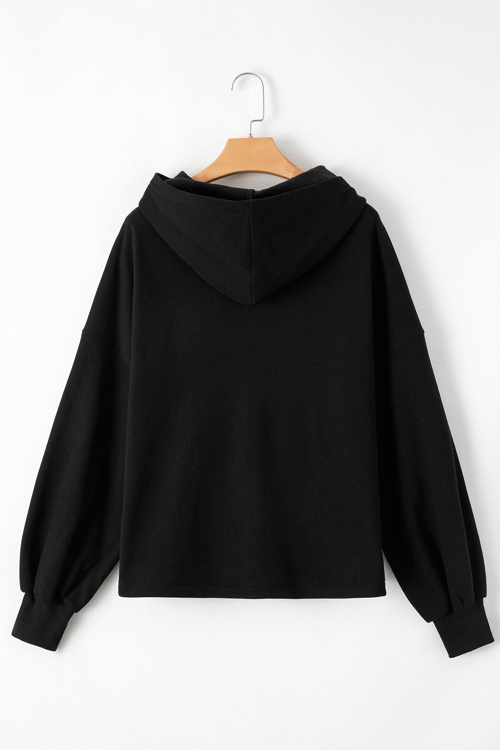 Premium Kate Fleece Lined Half Zipper Hoodie with Kangaroo Pockets